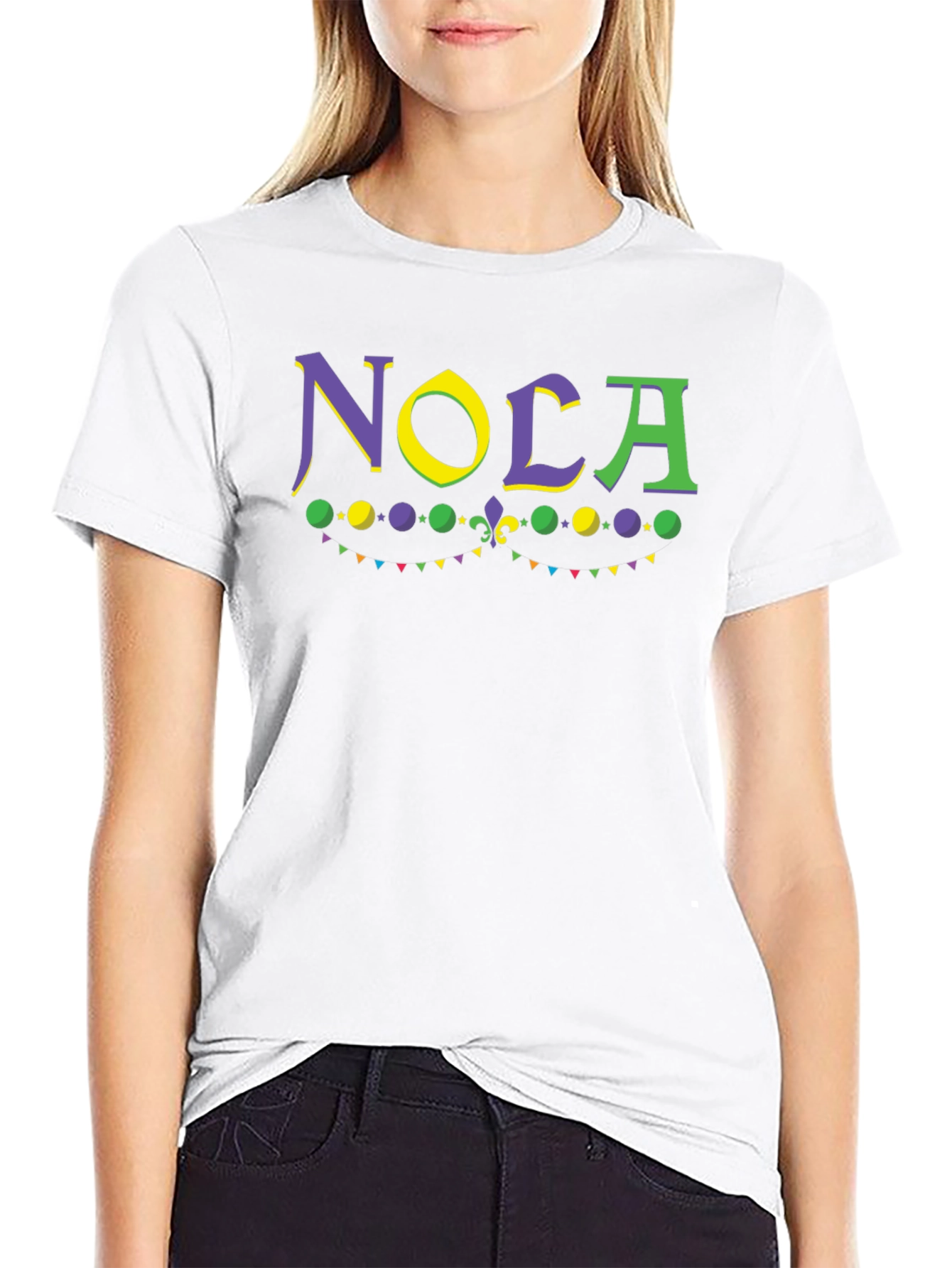NOLA Graphic T-Shirt - Mardi Gras Inspired Design