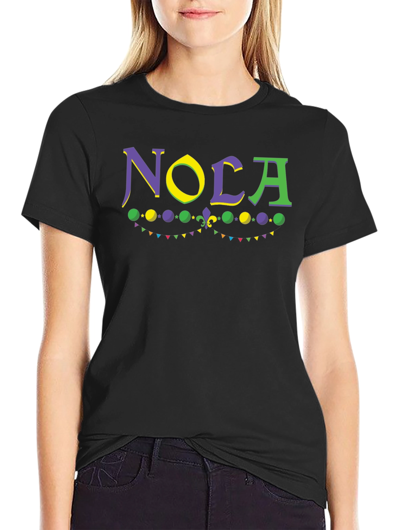 NOLA Graphic T-Shirt - Mardi Gras Inspired Design