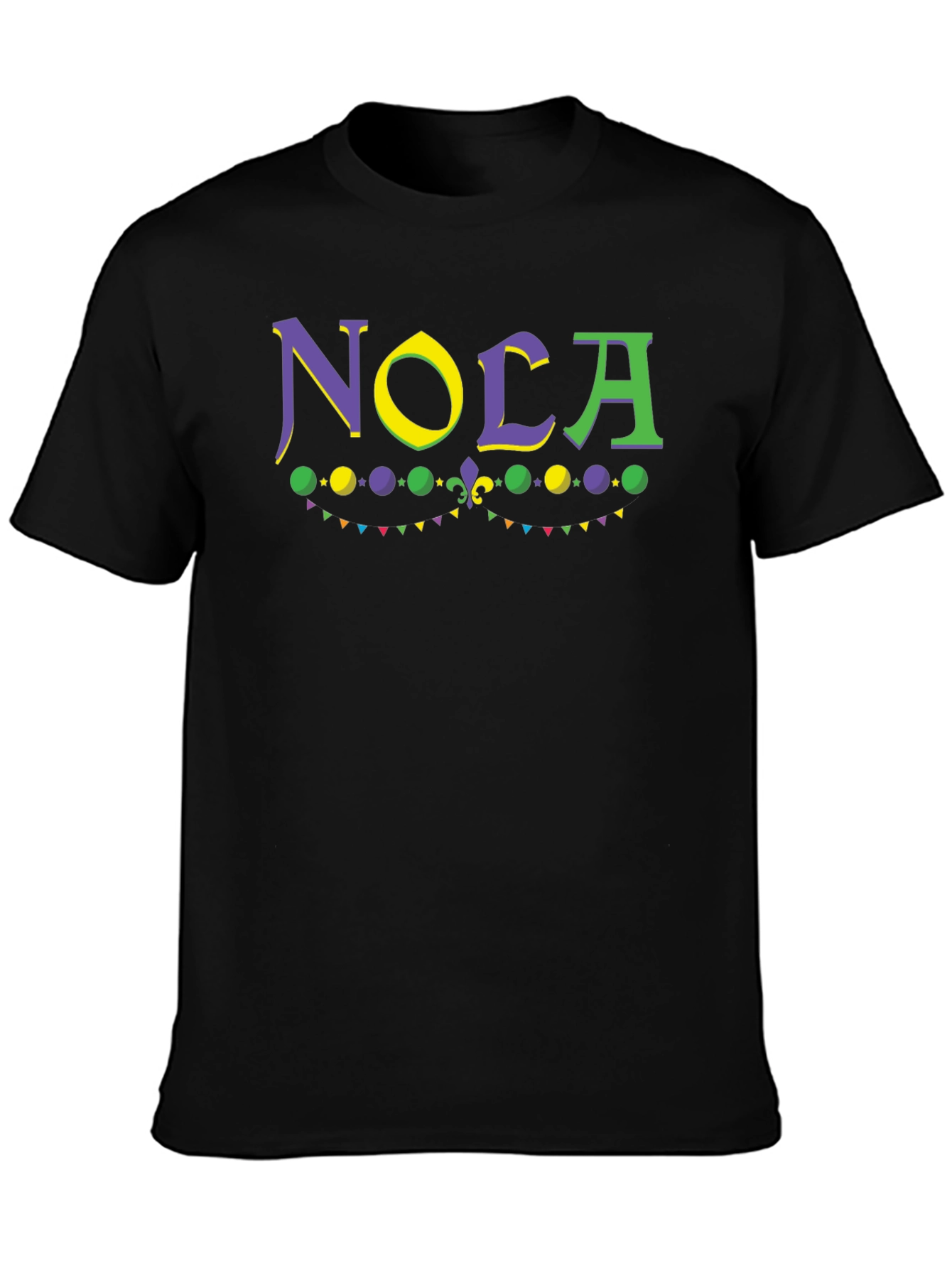 NOLA Graphic T-Shirt - Mardi Gras Inspired Design