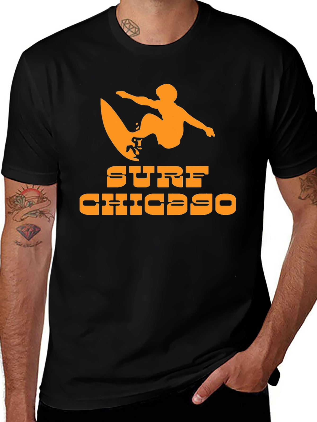 Surf Chicago Graphic Tee - Cool Beach Vibes