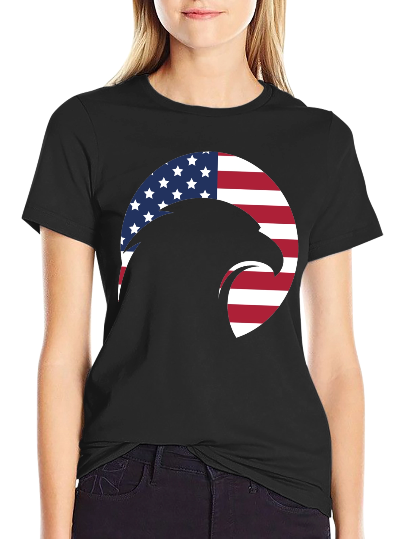 American Eagle Graphic T-Shirt - Patriotic Style