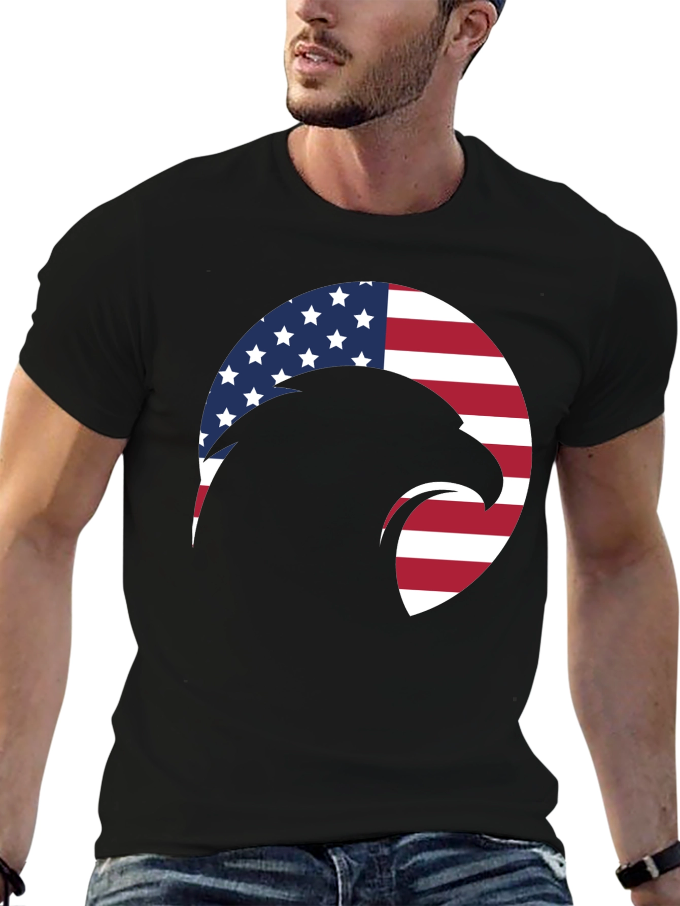 American Eagle Graphic T-Shirt - Patriotic Style