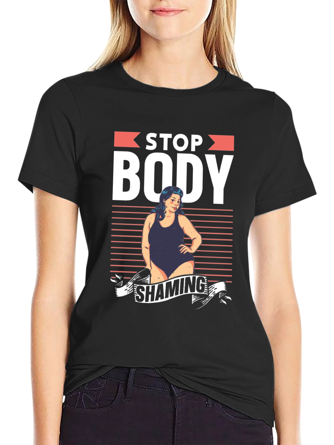 Stop Body Shaming Graphic T-Shirt