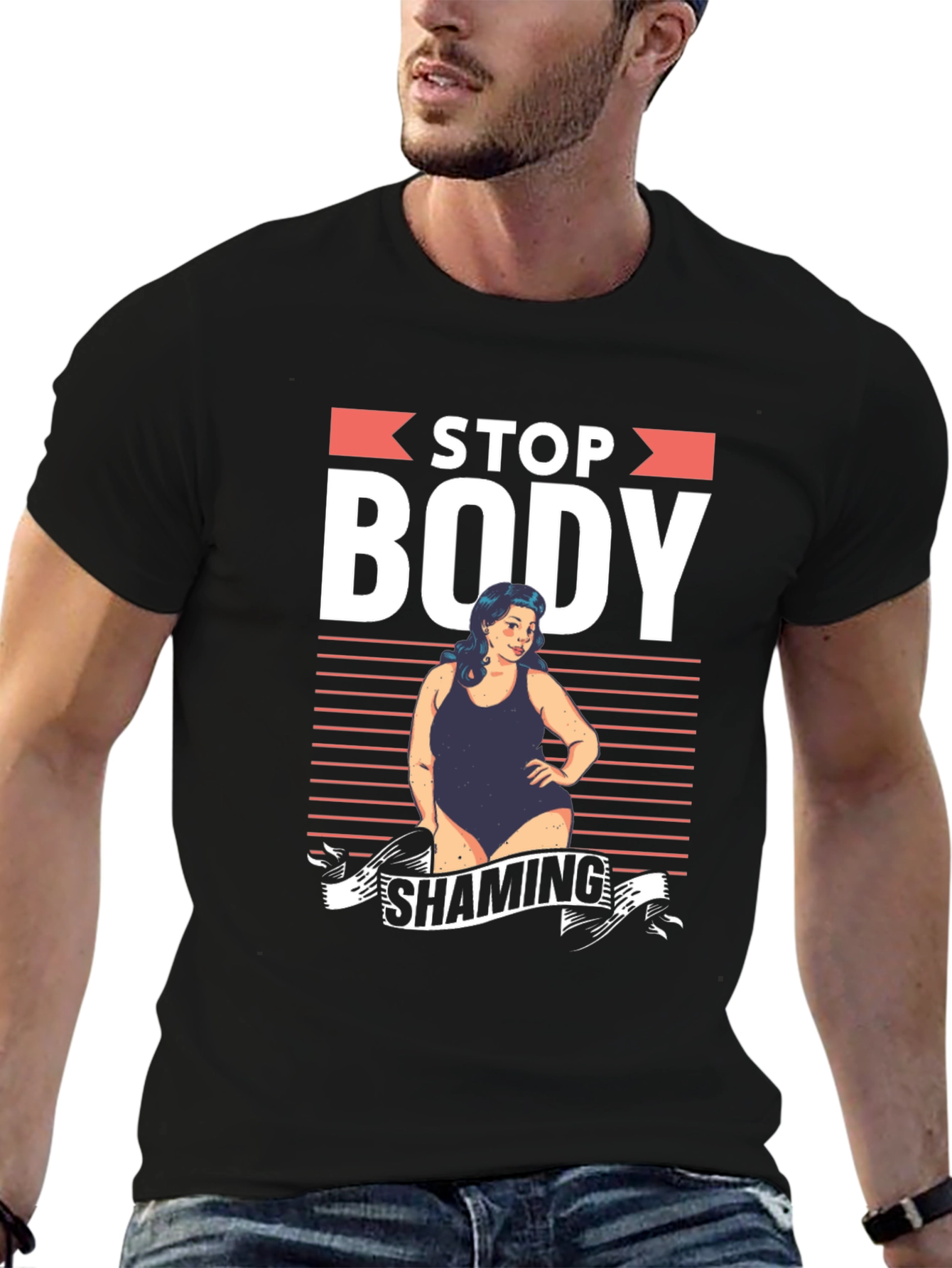Stop Body Shaming Graphic T-Shirt