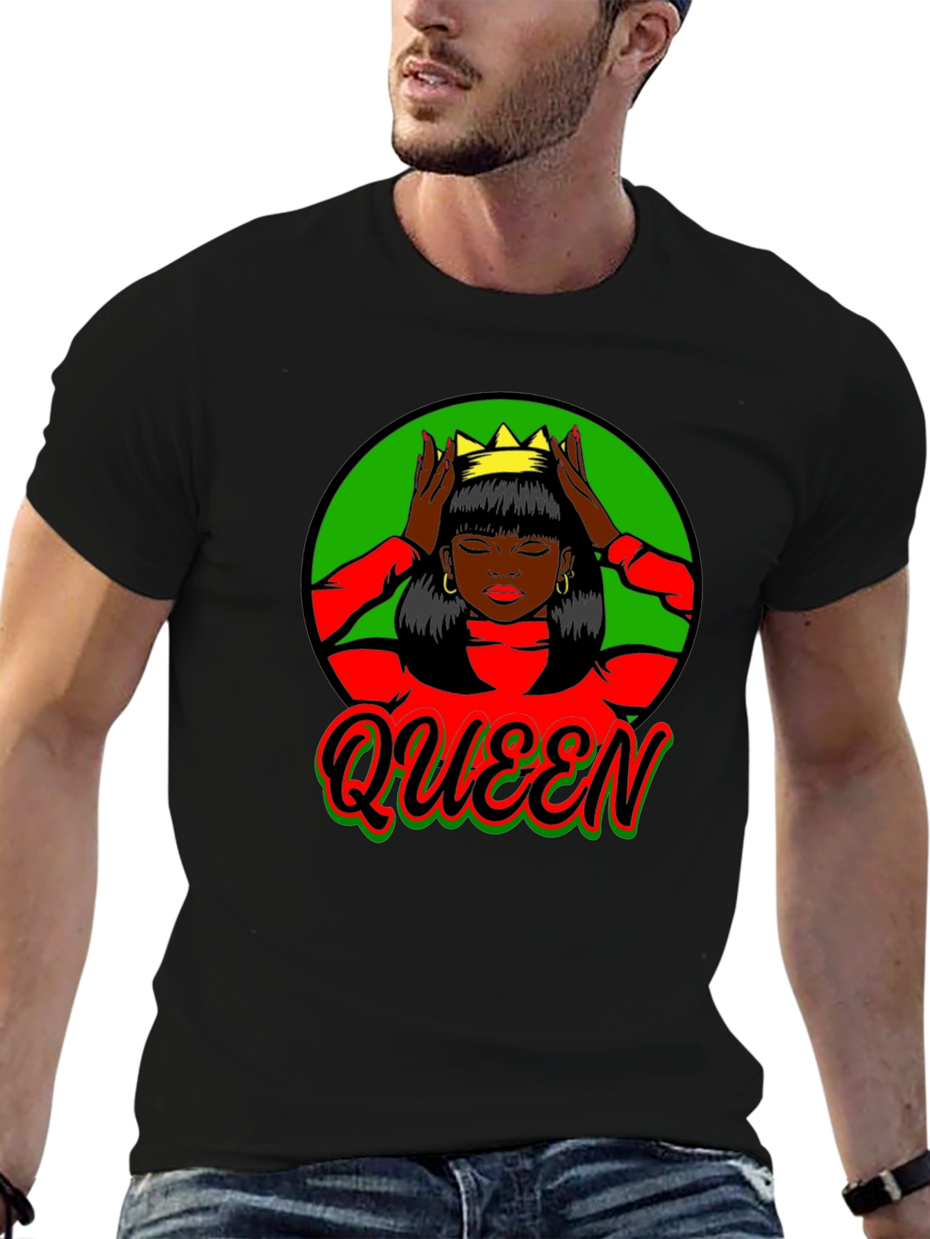 Queen Graphic Tee - Black Pride T-Shirt