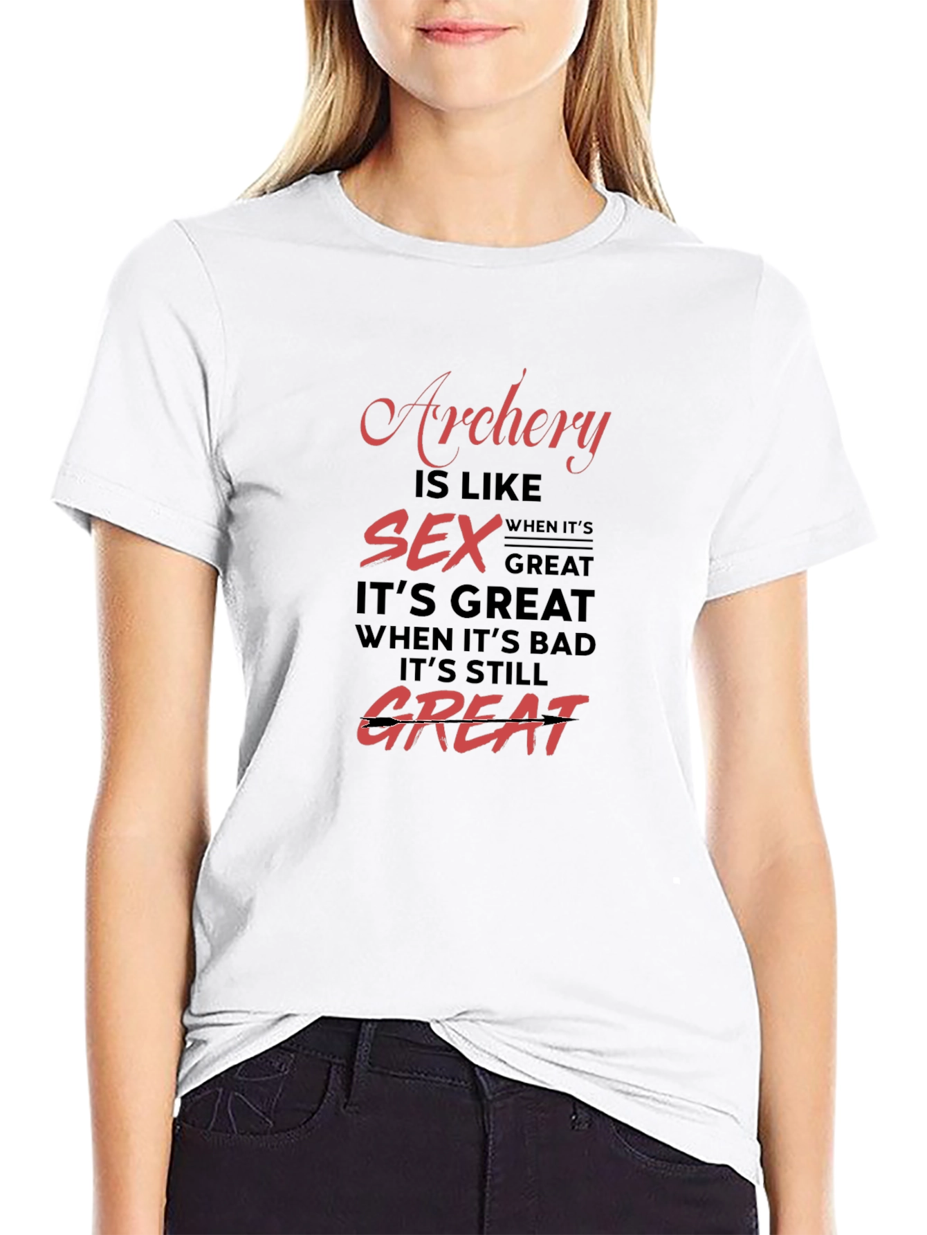 Archery & Sex Funny Graphic T-Shirt