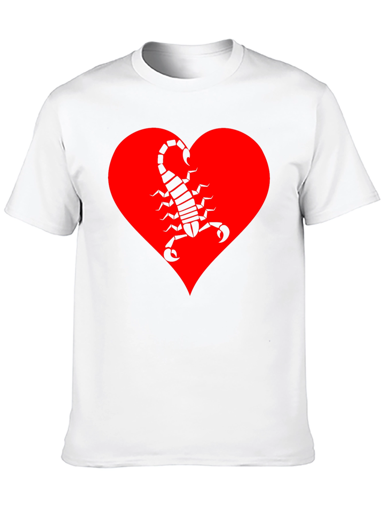 Scorpion Heart Graphic T-Shirt - Black
