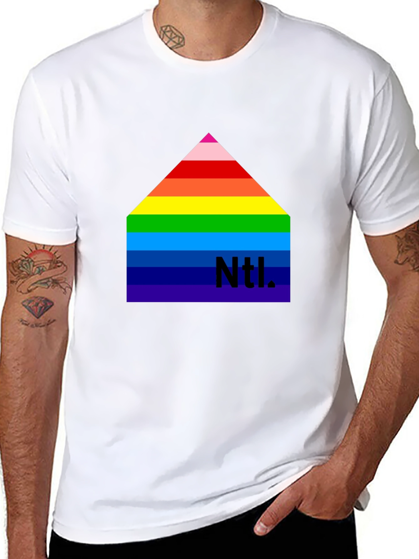Rainbow Ntl. Graphic Black Tee