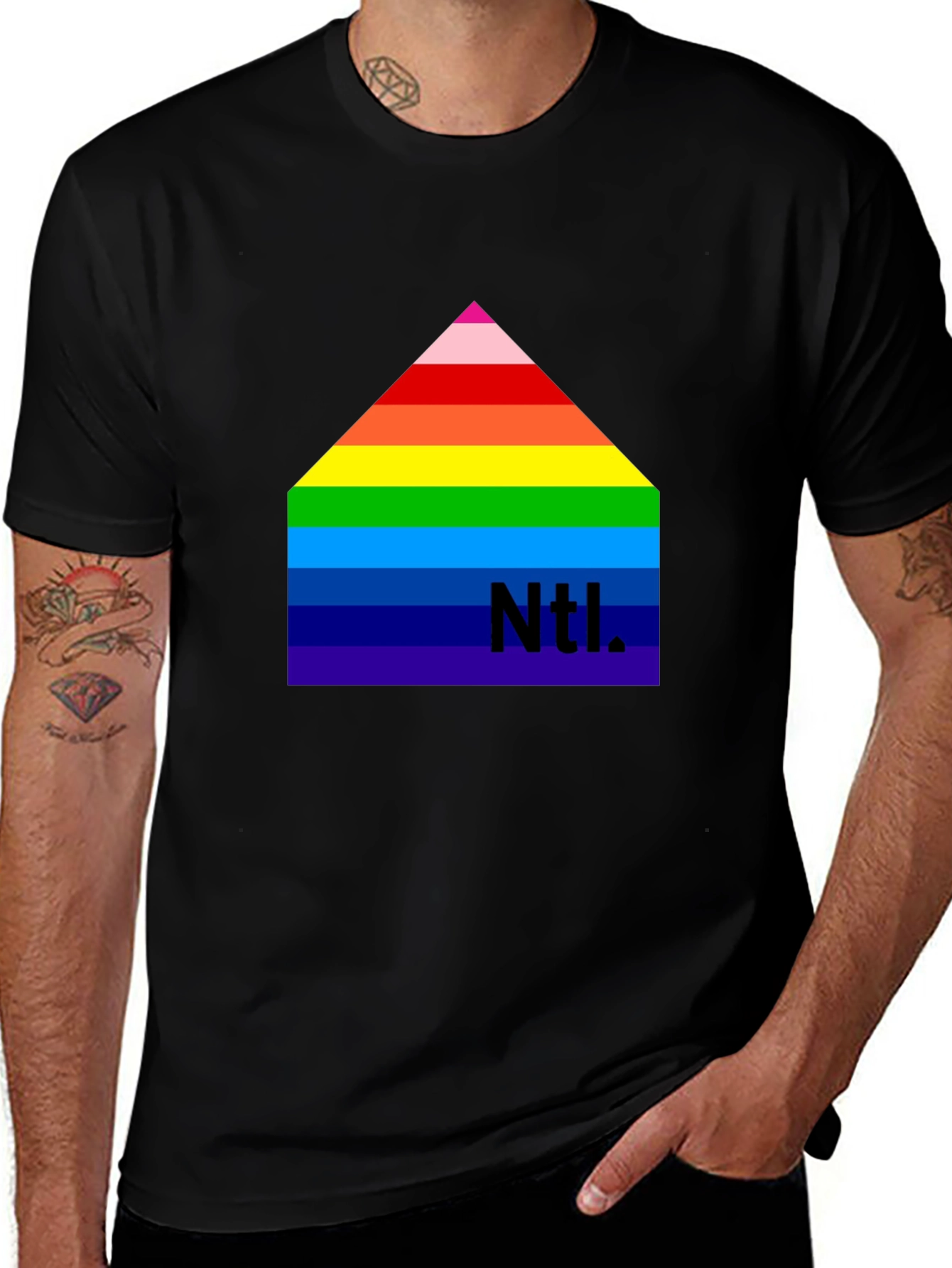 Rainbow Ntl. Graphic Black Tee