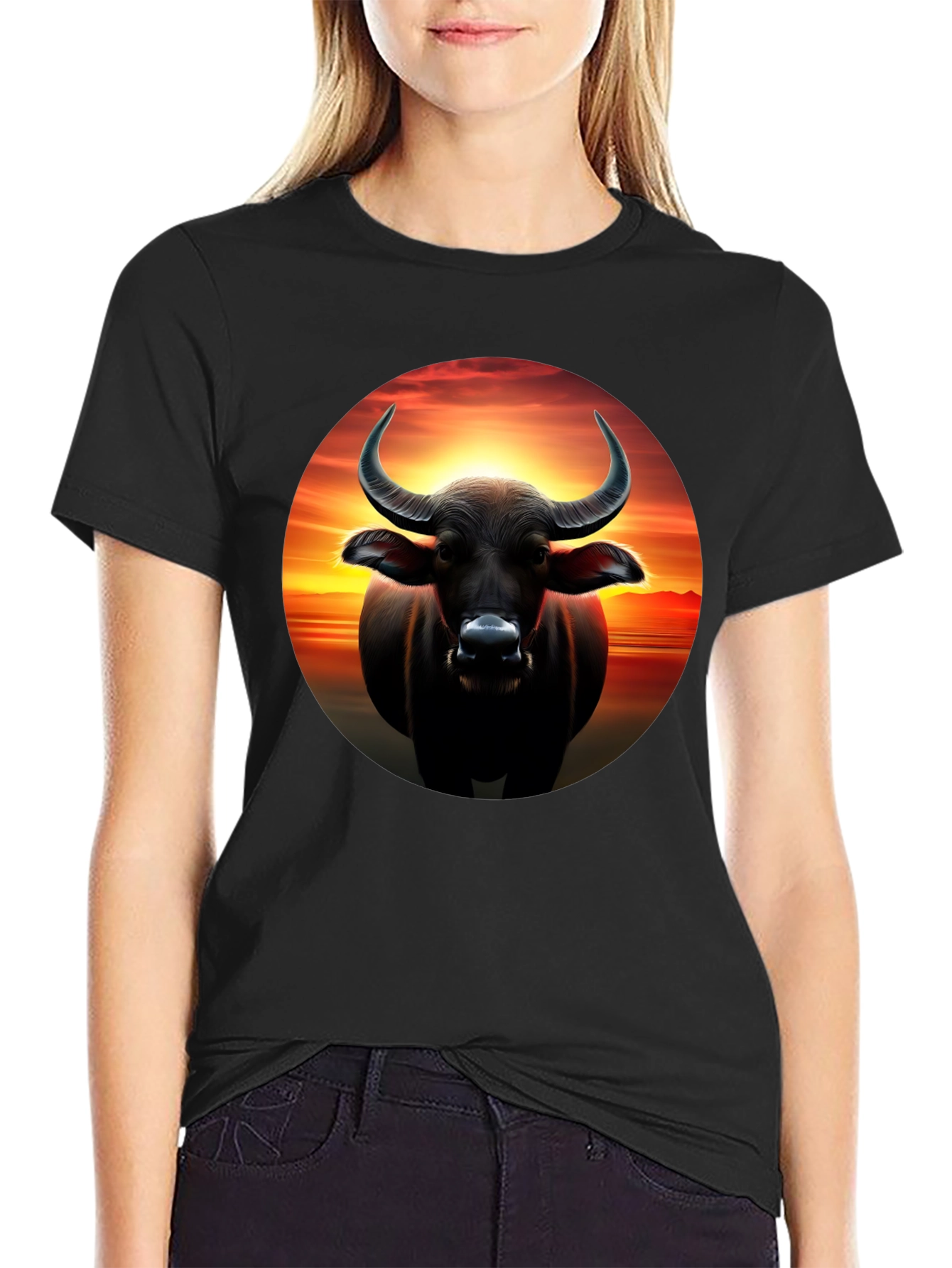 Buffalo Sunset Graphic Tee