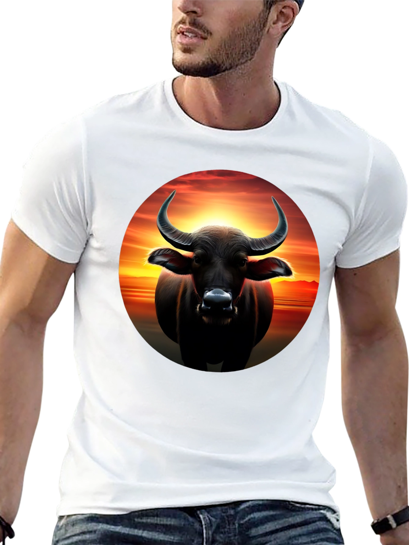 Buffalo Sunset Graphic Tee