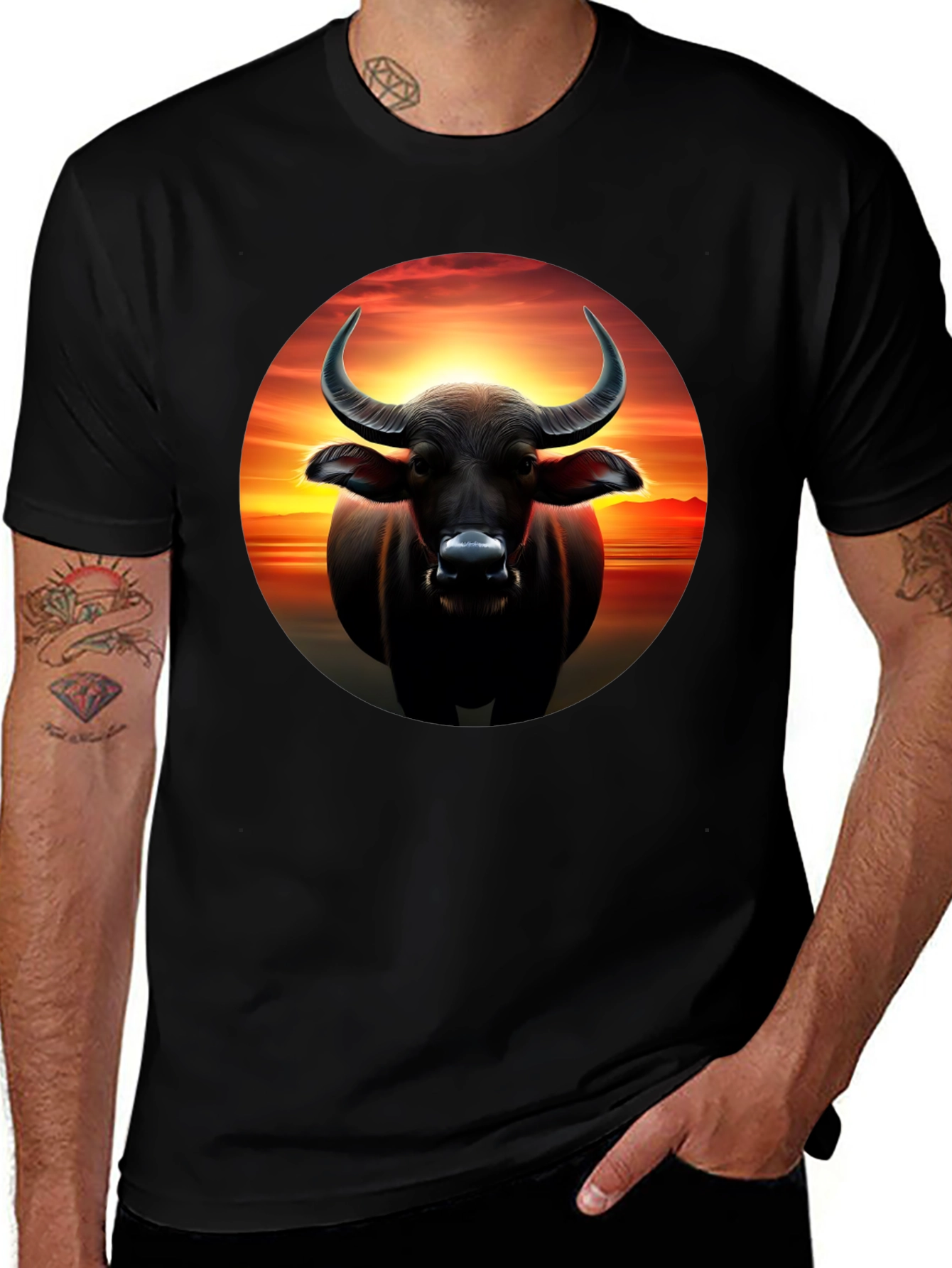 Buffalo Sunset Graphic Tee