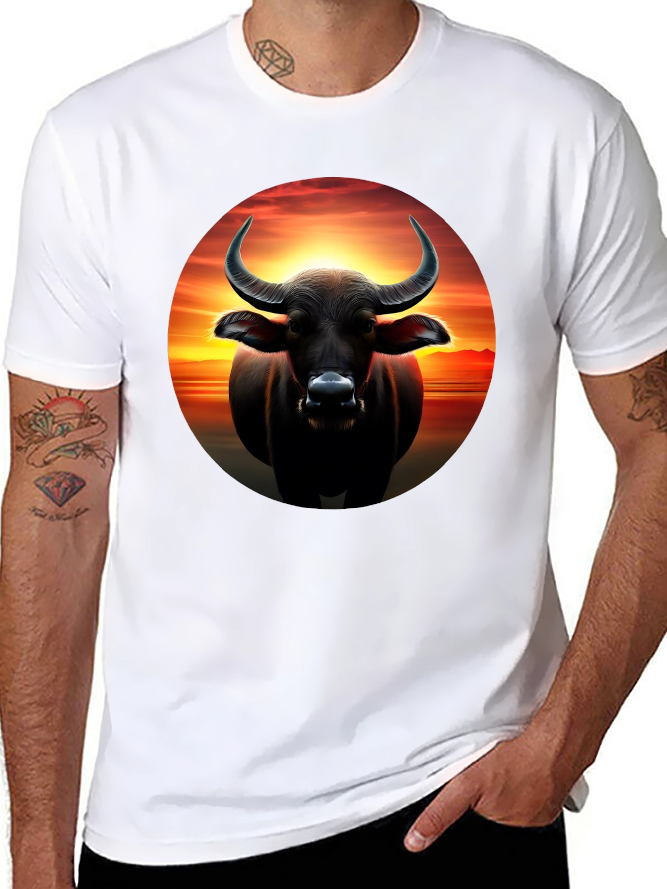 Buffalo Sunset Graphic Tee