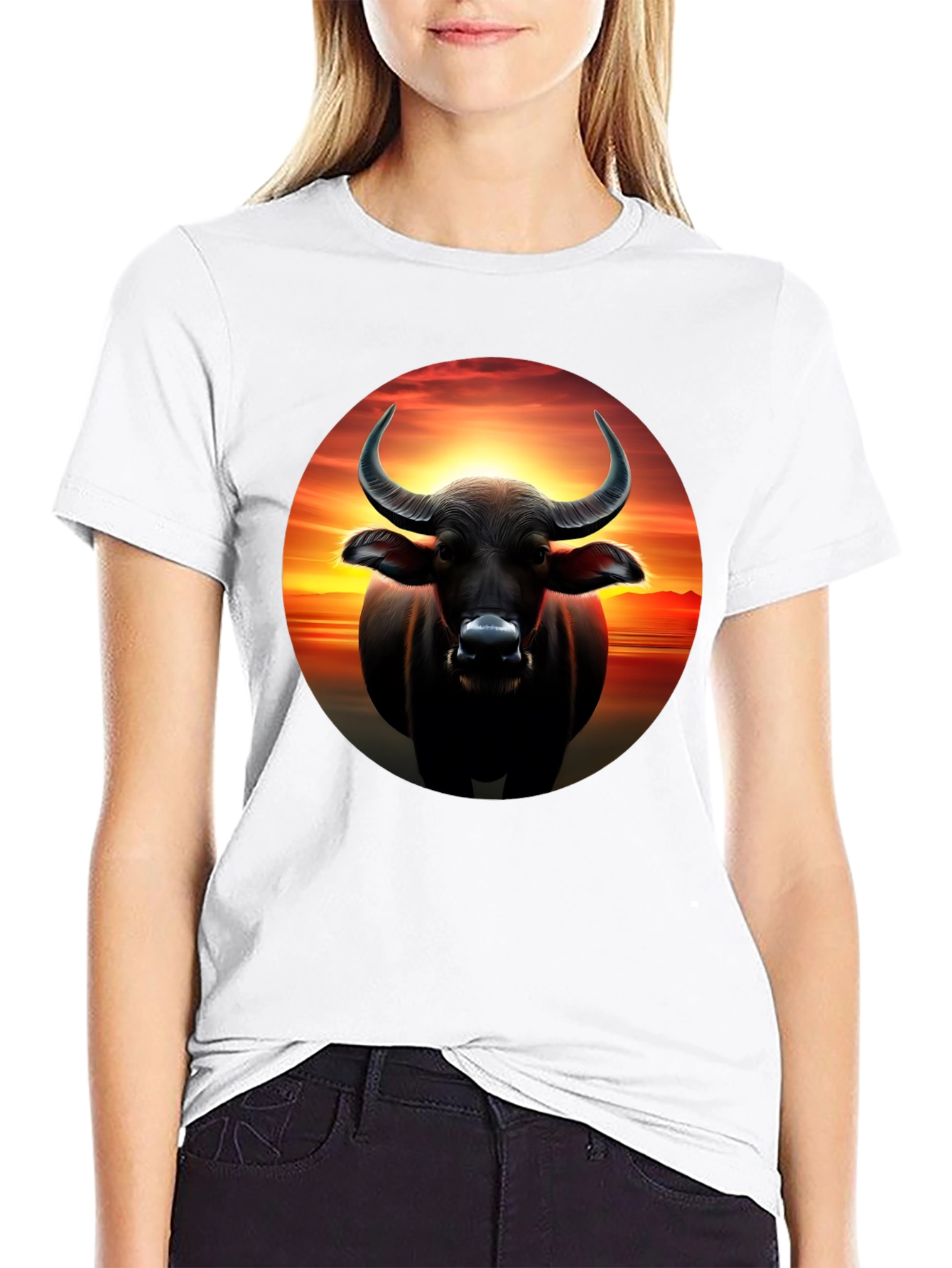 Buffalo Sunset Graphic Tee