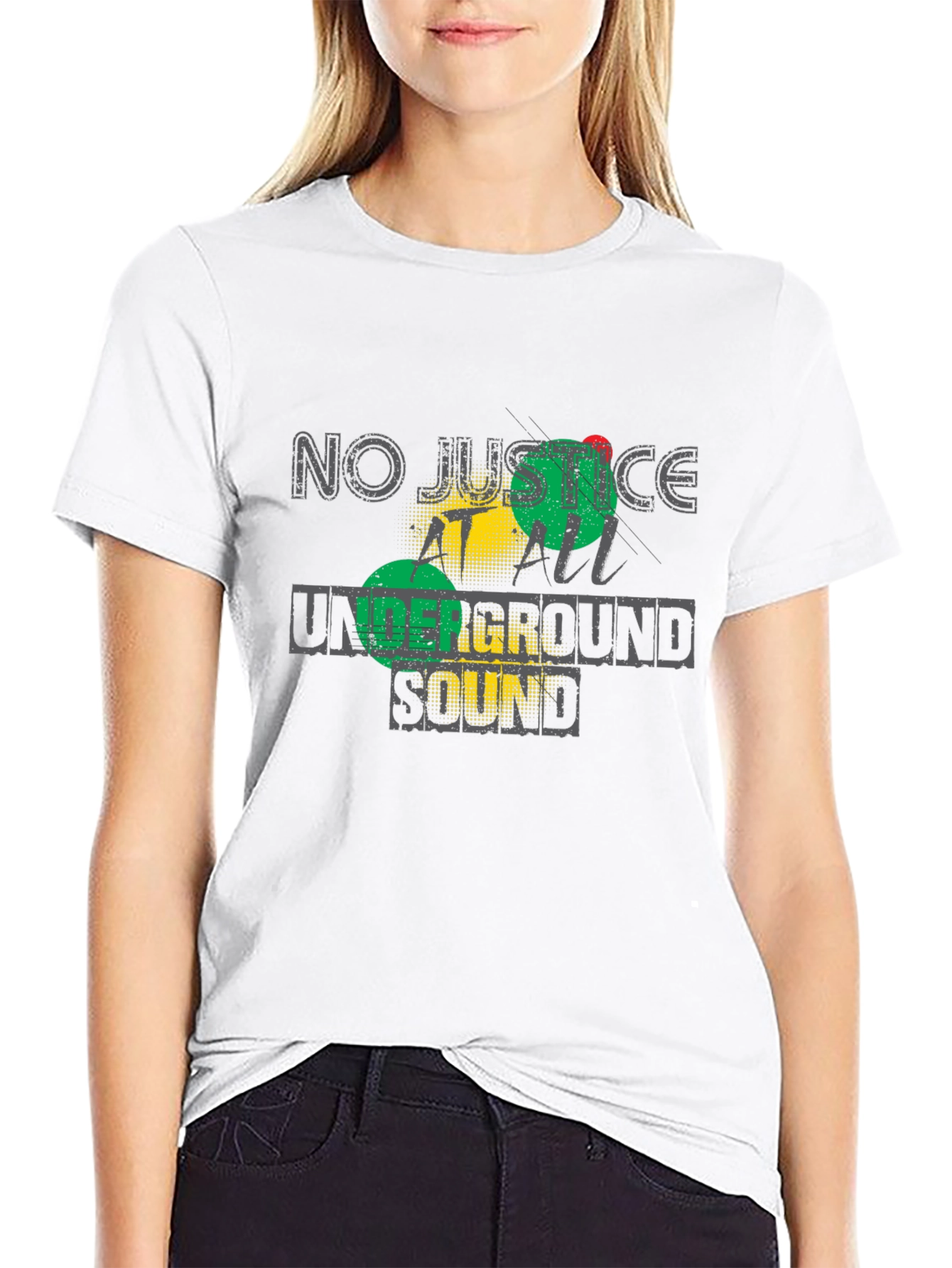 No Justice Underground Sound Graphic Tee