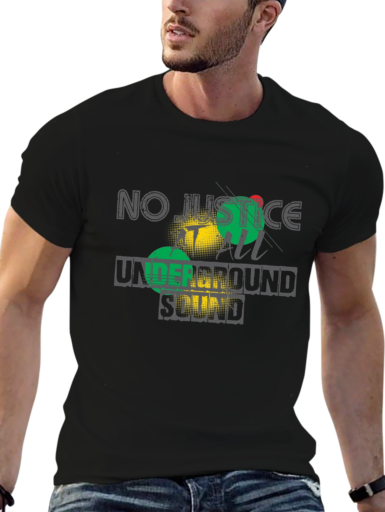No Justice Underground Sound Graphic Tee