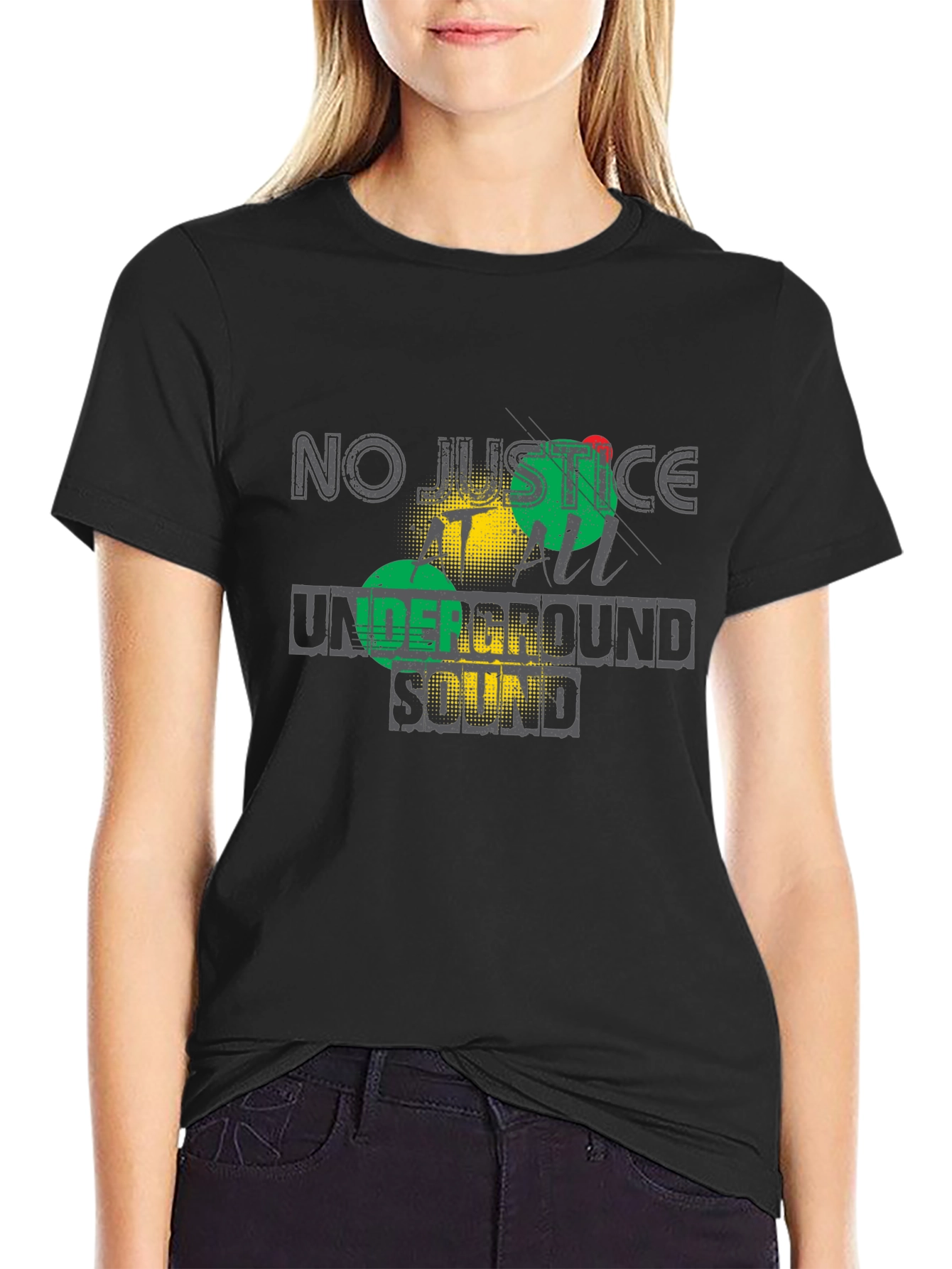 No Justice Underground Sound Graphic Tee