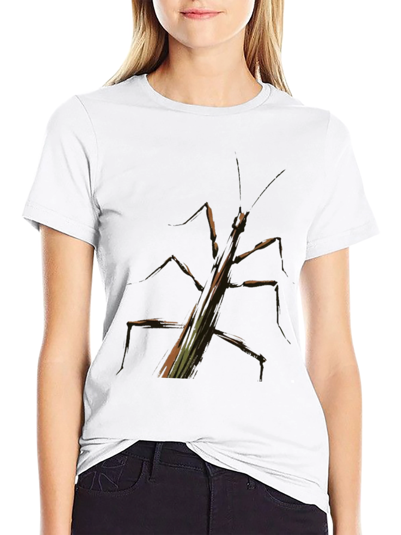 Stick Bug Graphic Tee - Black