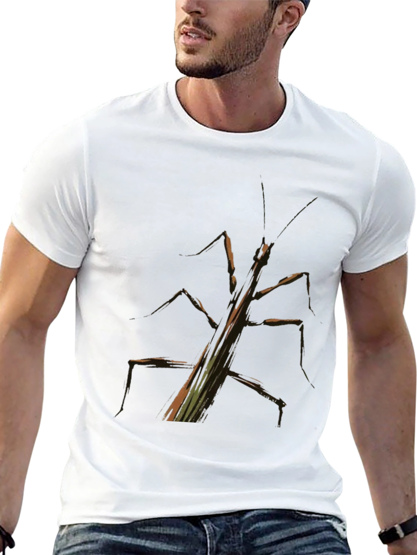 Stick Bug Graphic Tee - Black