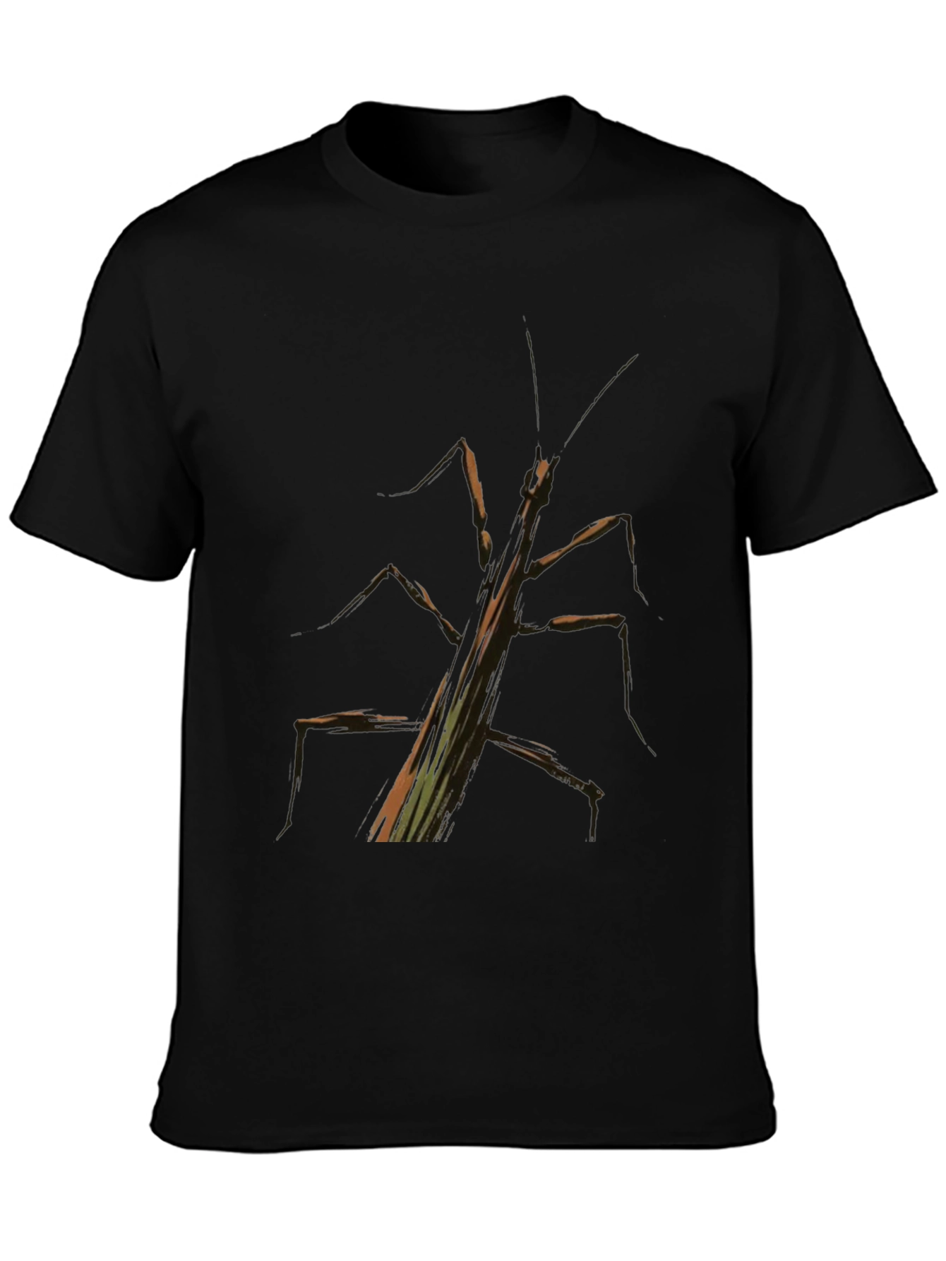 Stick Bug Graphic Tee - Black