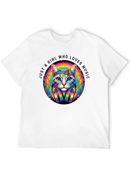 Cat Lover Music T-Shirt