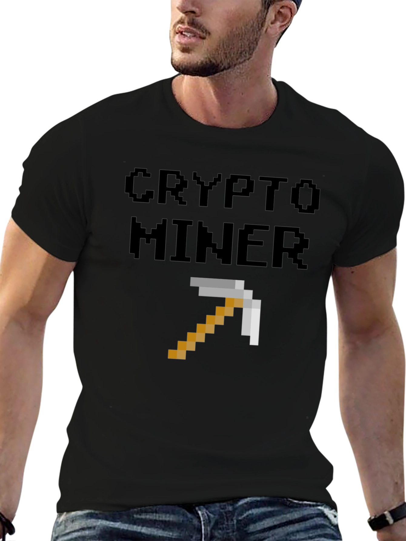Crypto Miner Pixel Art T-Shirt