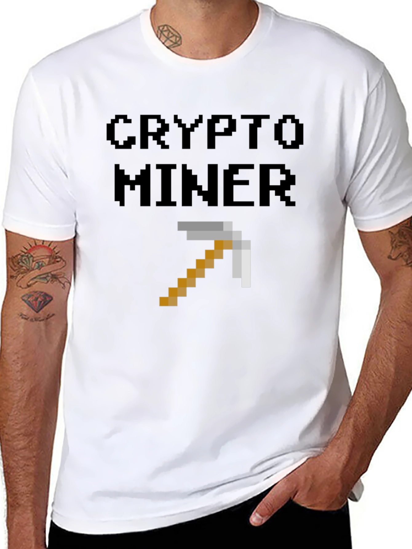 Crypto Miner Pixel Art T-Shirt