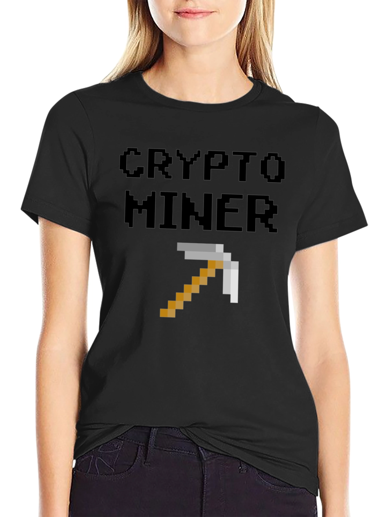 Crypto Miner Pixel Art T-Shirt