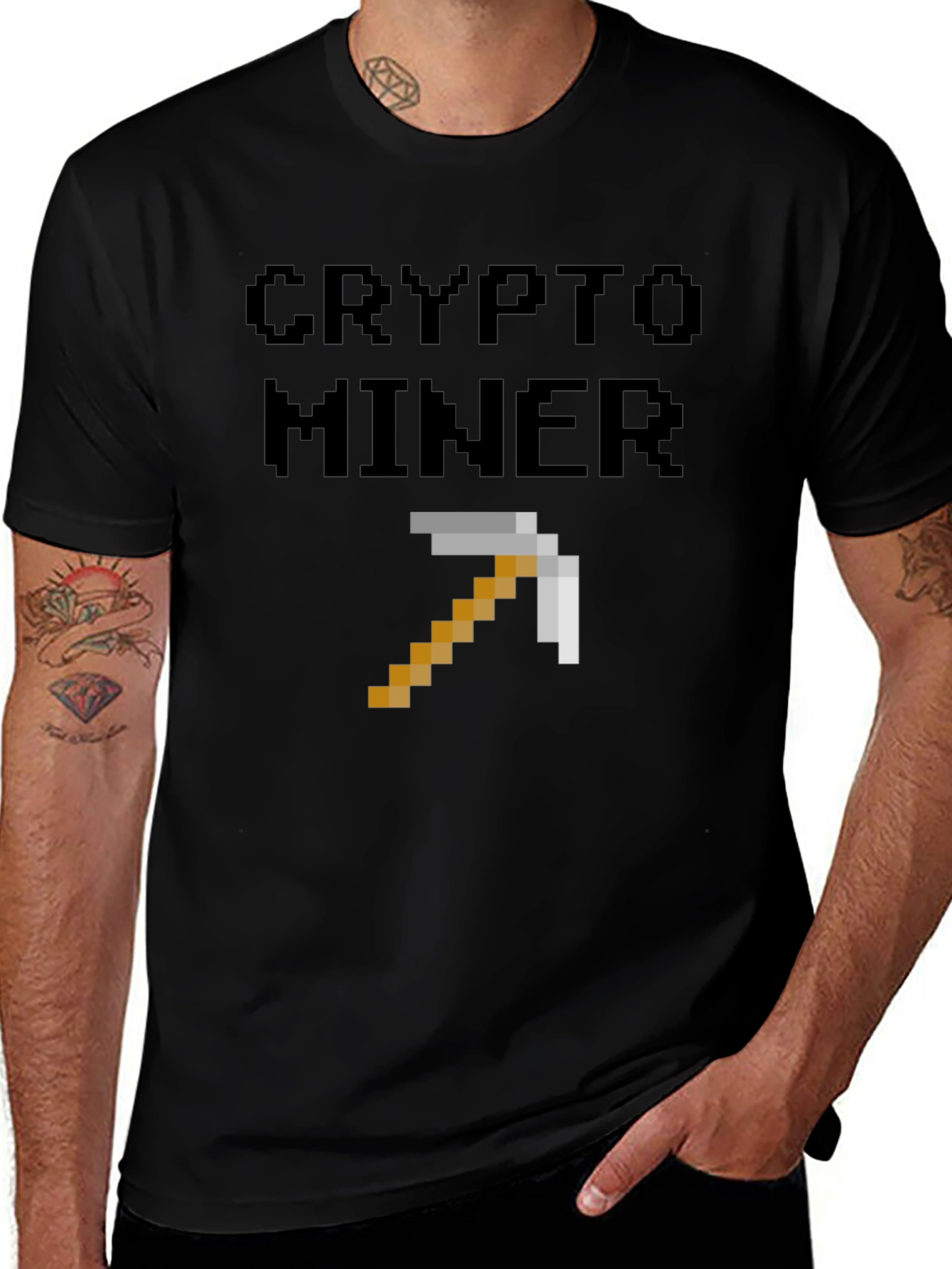 Crypto Miner Pixel Art T-Shirt