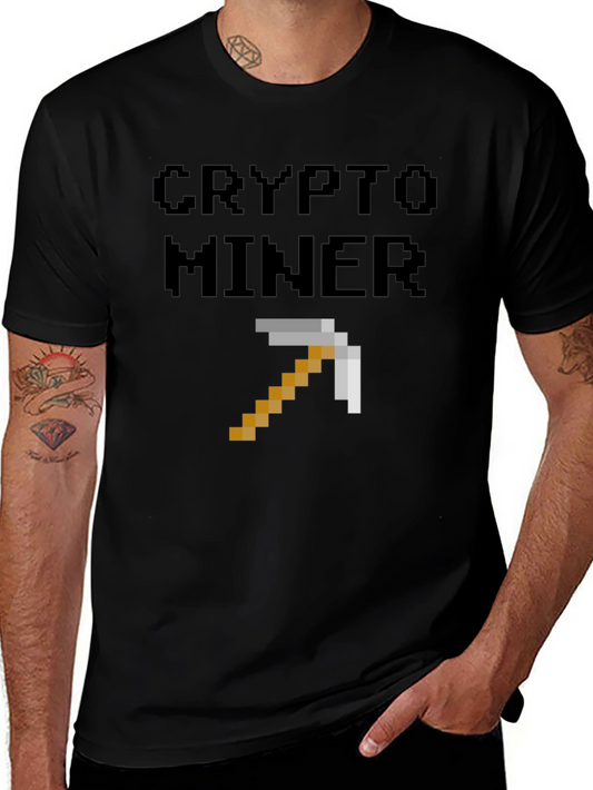 Crypto Miner Pixel Art T-Shirt
