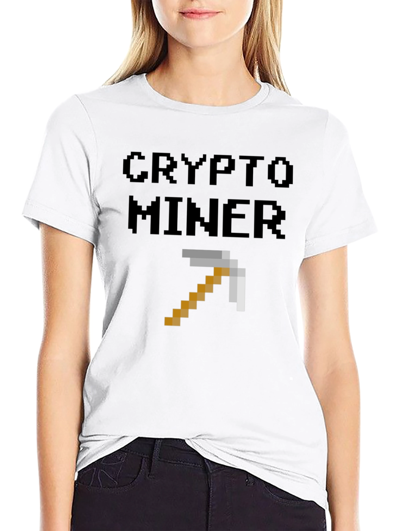 Crypto Miner Pixel Art T-Shirt