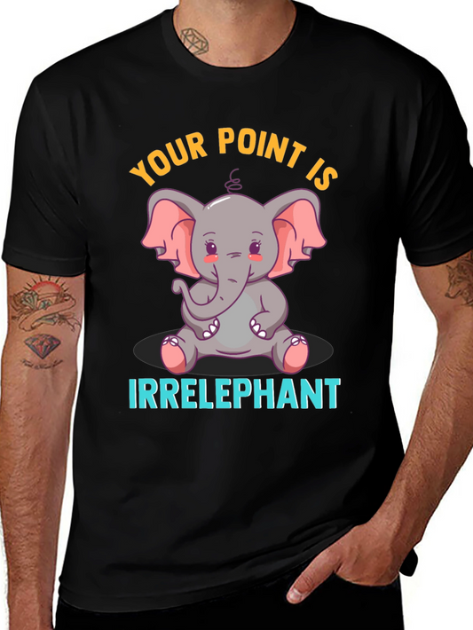Irrelephant Humor Graphic T-Shirt