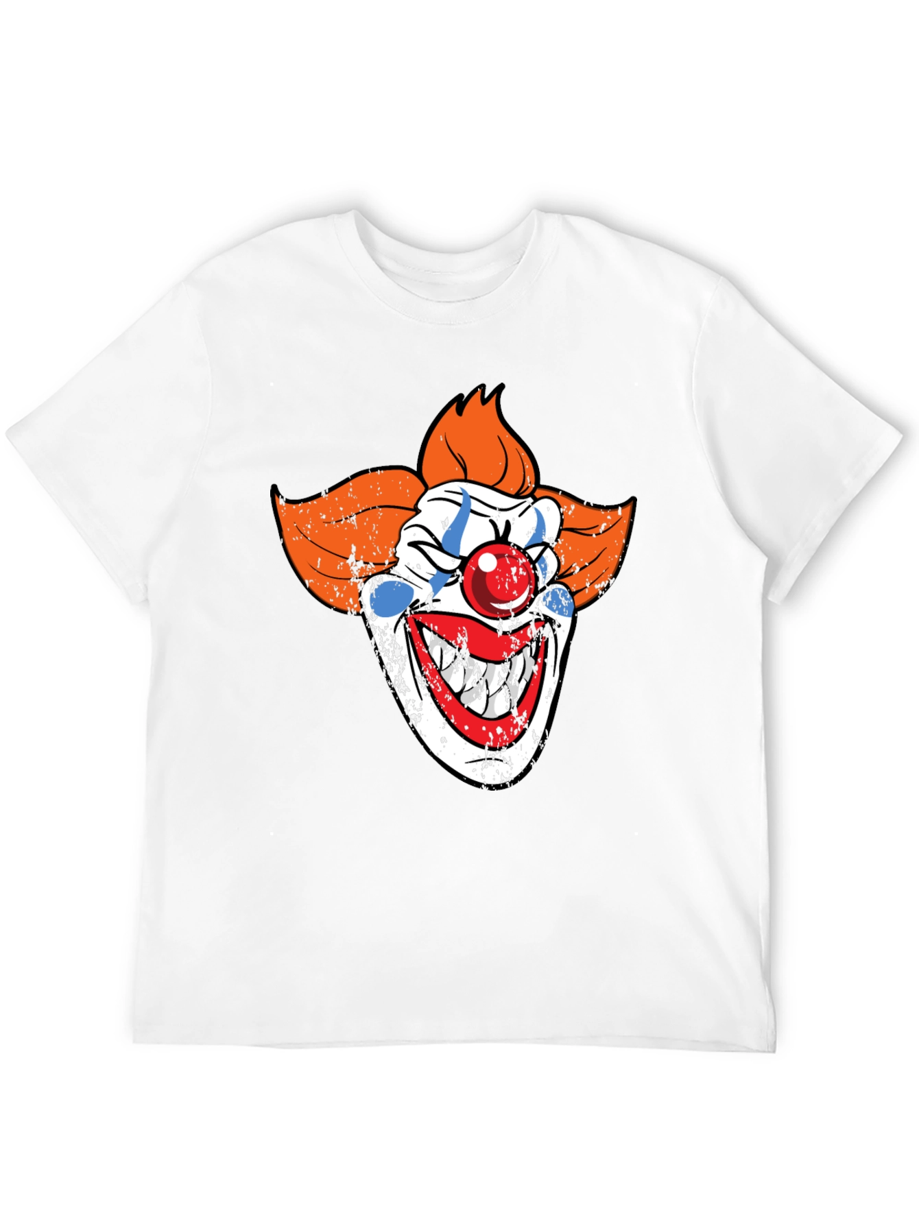 Scary Clown Graphic Tee - Mens Black T-Shirt