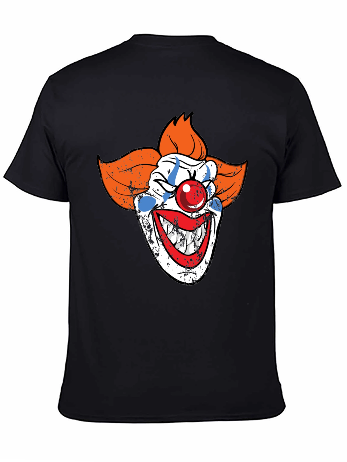 Scary Clown Graphic Tee - Mens Black T-Shirt