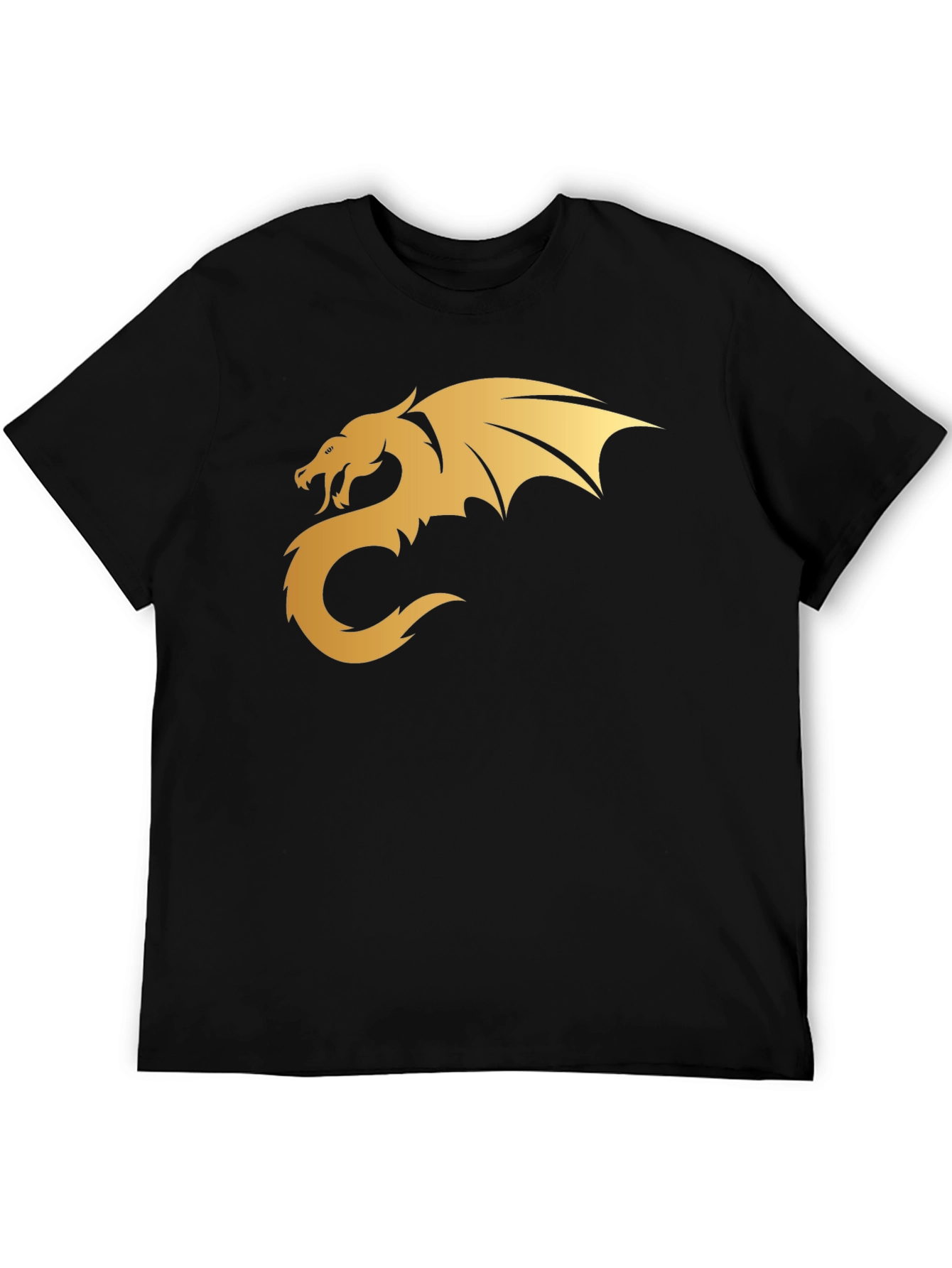 Golden Dragon Graphic Tee - Black T-Shirt