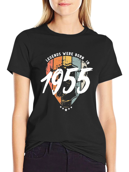 Legends Born in 1955 Retro Style Graphic Tee