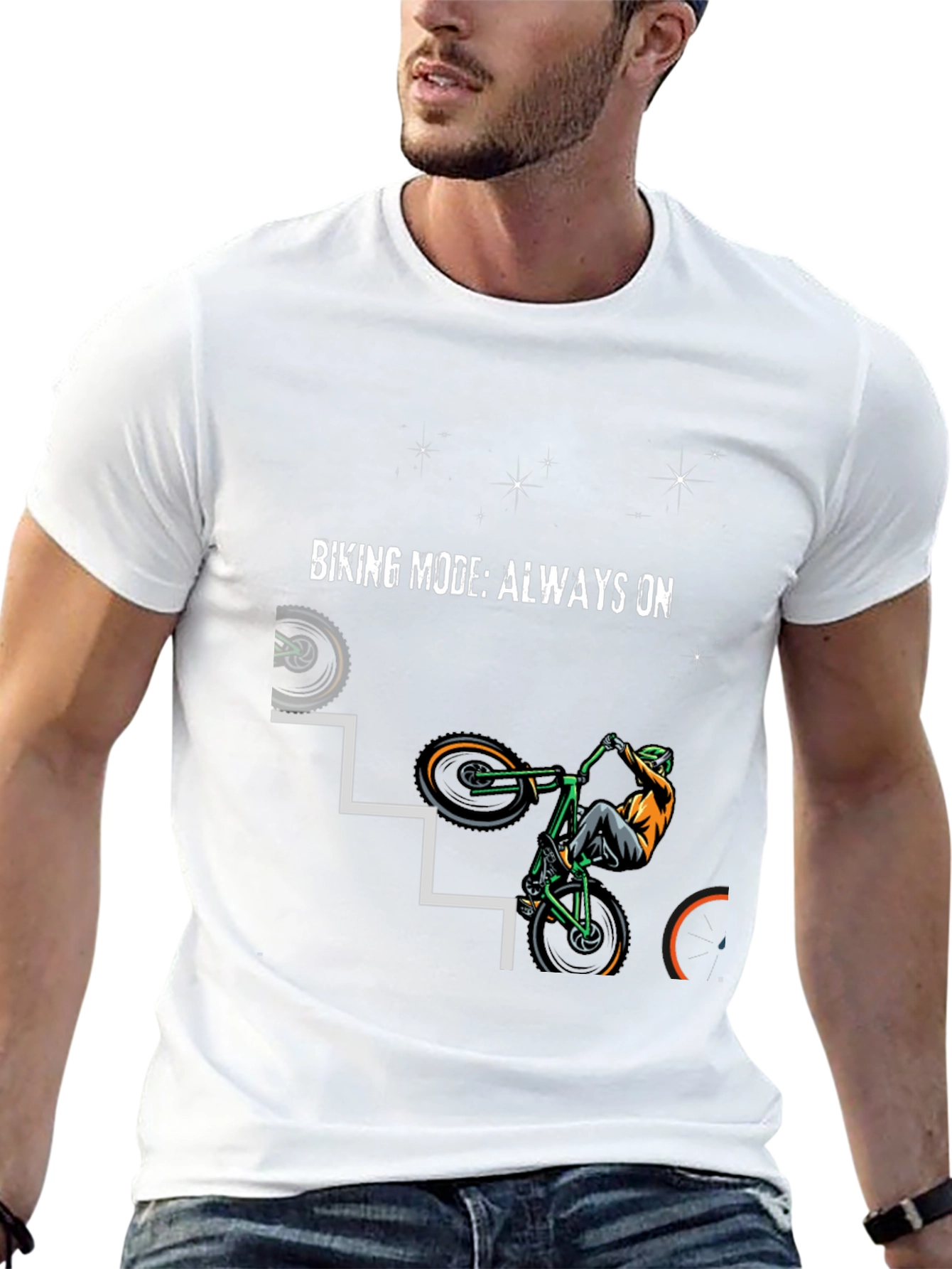 Biking Mode Always On Graphic Tee