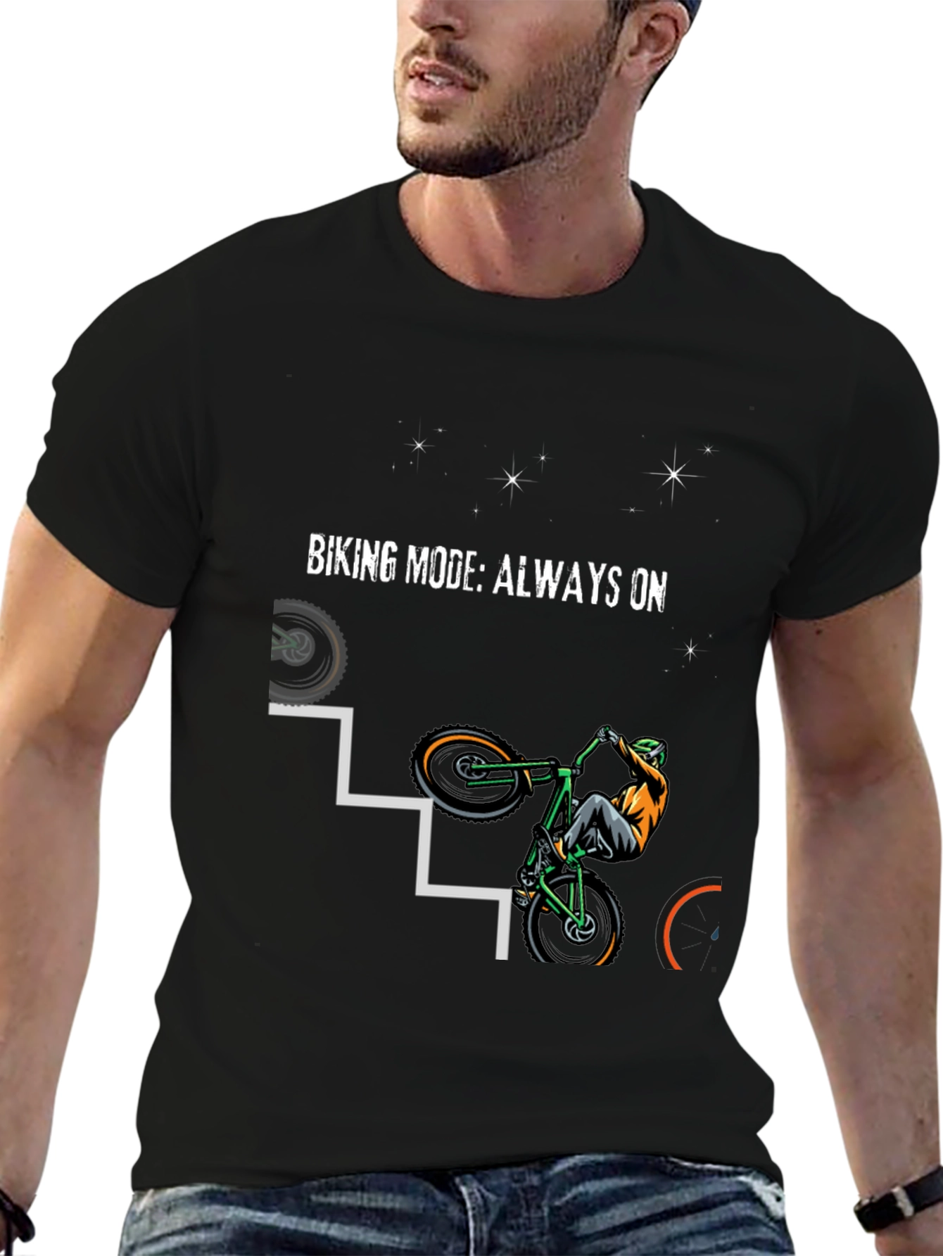 Biking Mode Always On Graphic Tee