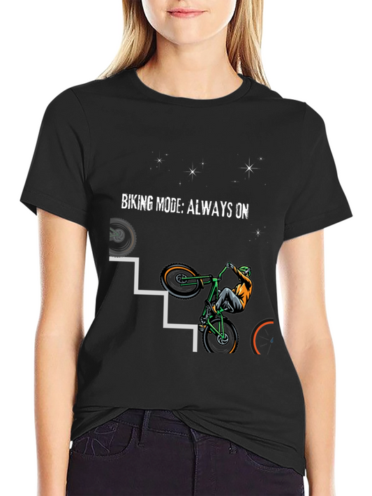 Biking Mode Always On Graphic Tee