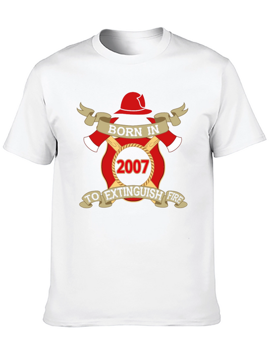 Born in 2007 Firefighter T-Shirt