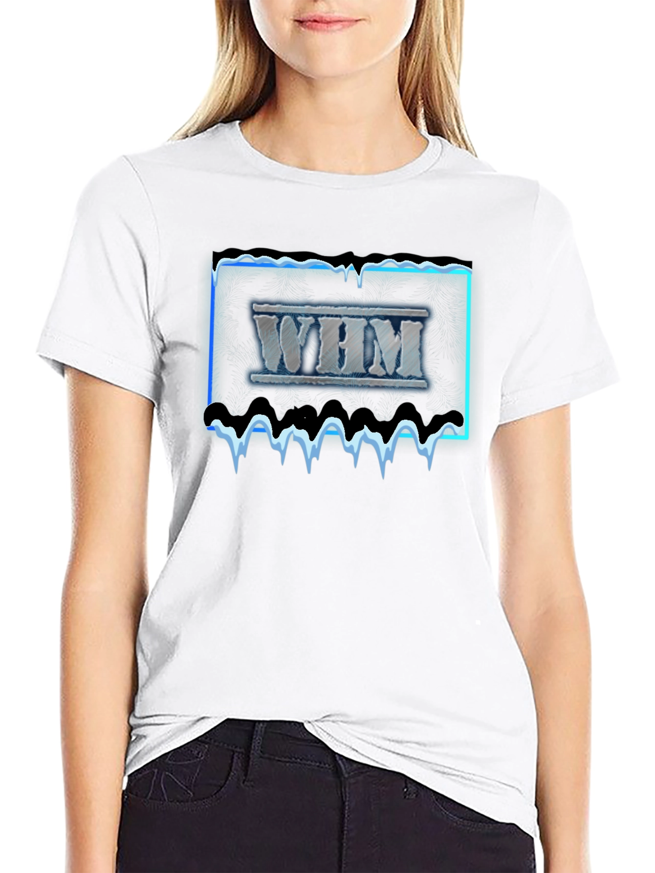 WHM Graphic Tee - Ice Design Black T-Shirt