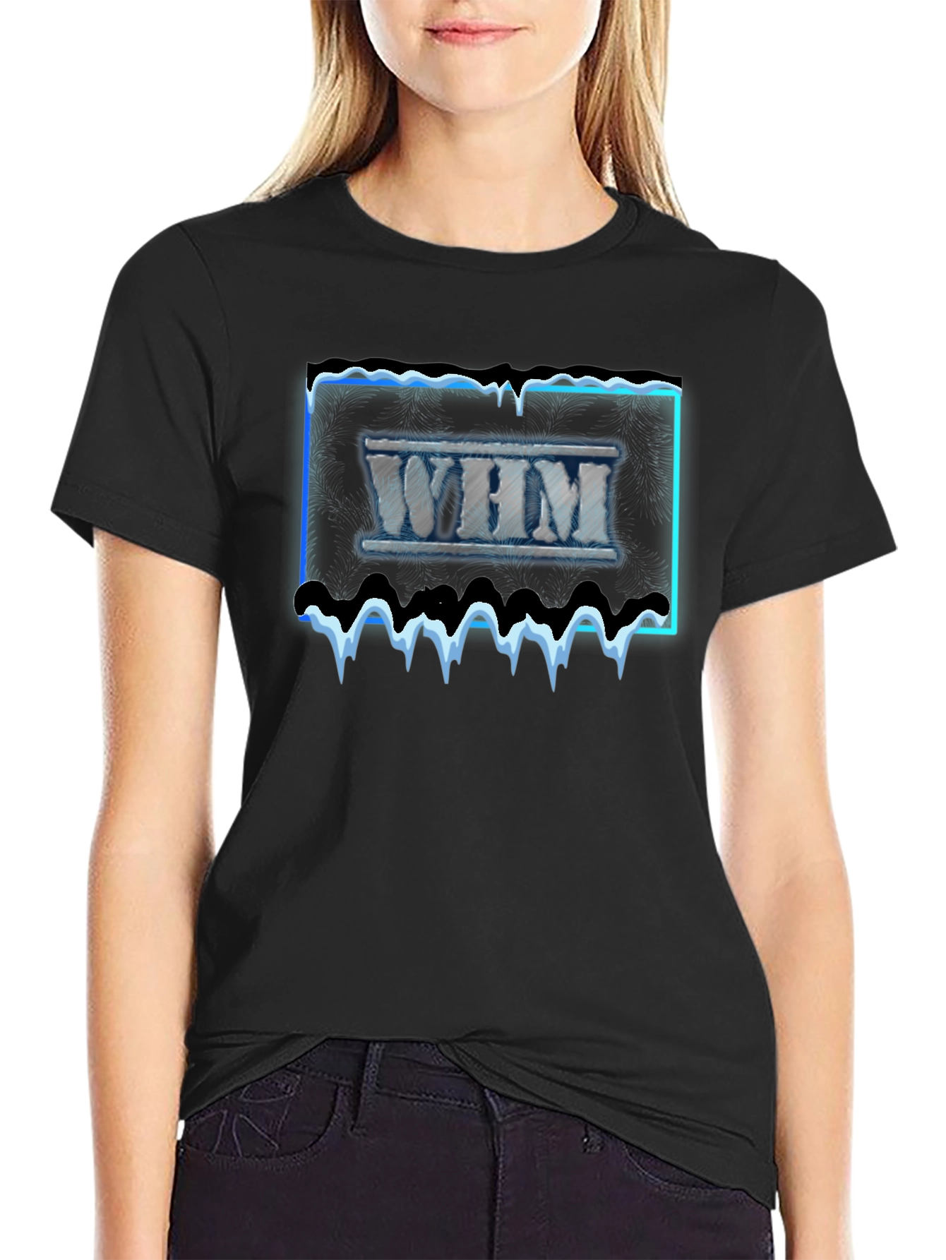 WHM Graphic Tee - Ice Design Black T-Shirt