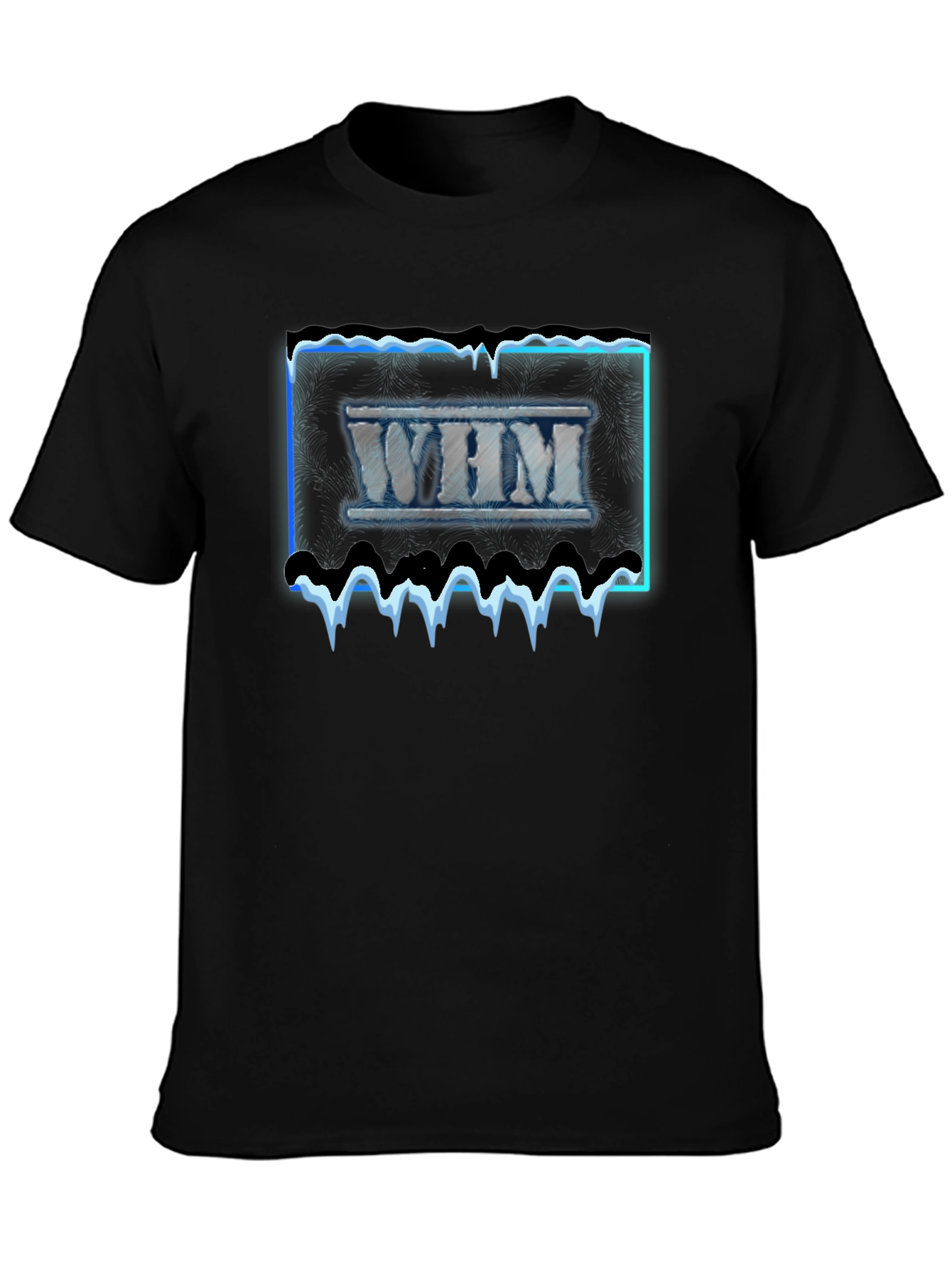 WHM Graphic Tee - Ice Design Black T-Shirt