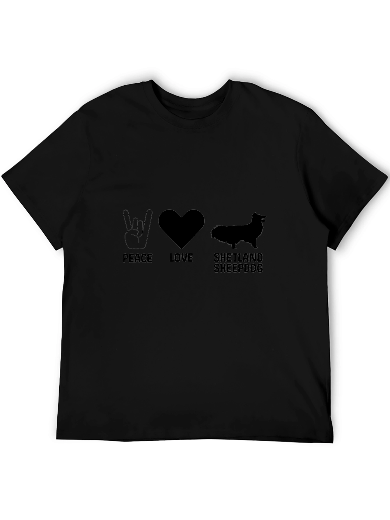 Peace Love Shetland Sheepdog T-Shirt