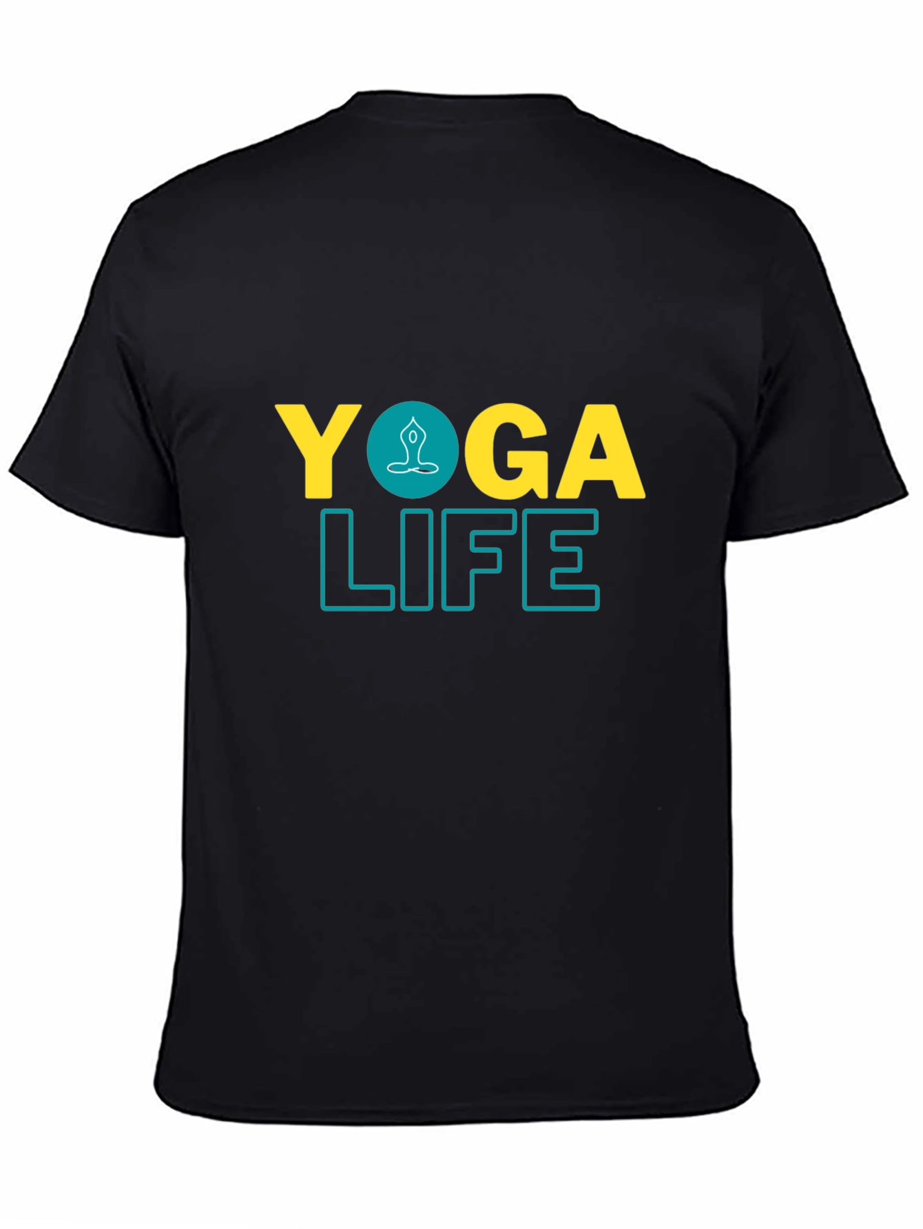 Yoga Life Black Graphic Tee