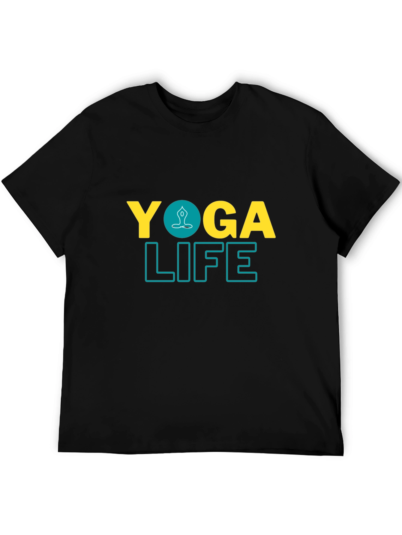 Yoga Life Black Graphic Tee