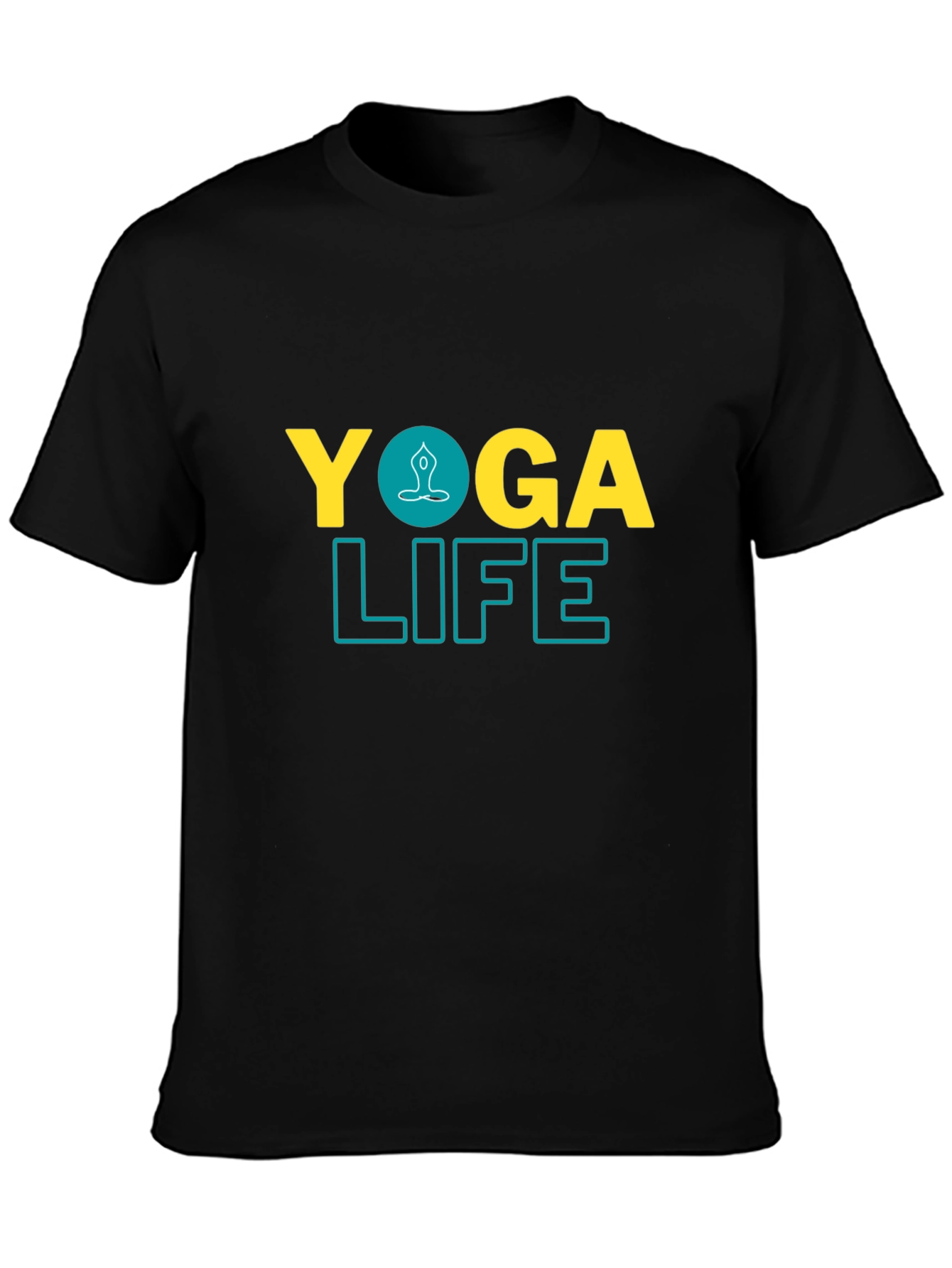 Yoga Life Black Graphic Tee