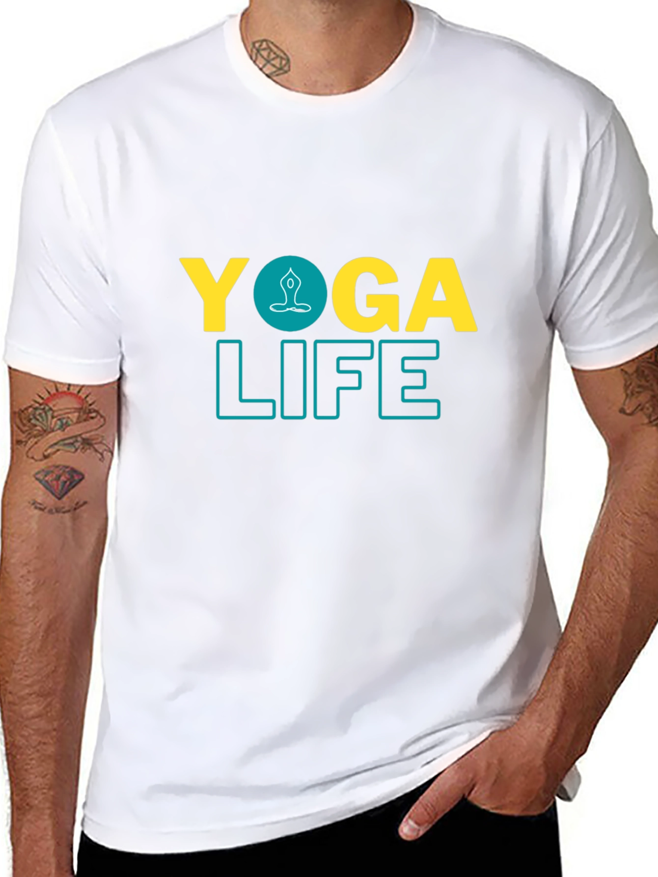 Yoga Life Black Graphic Tee