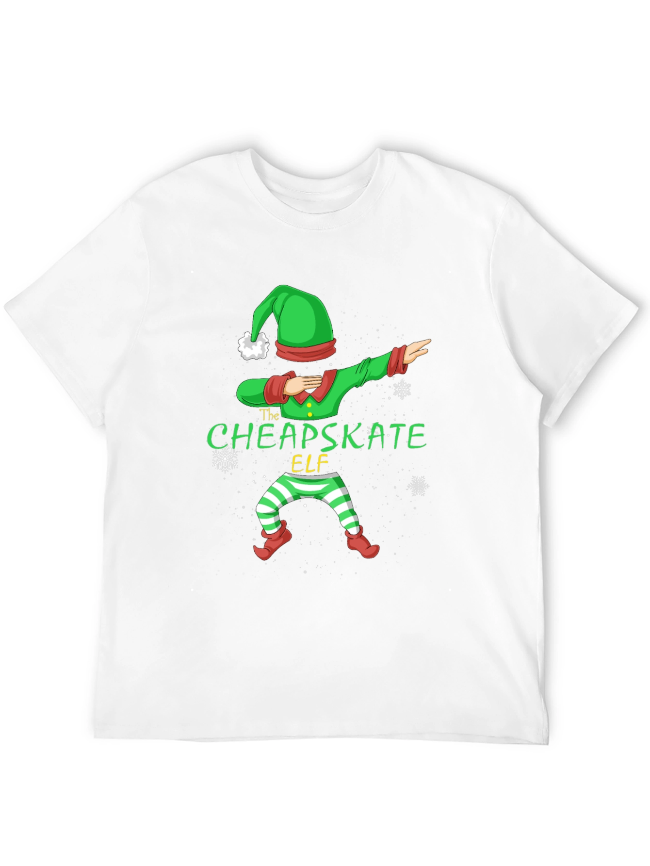 The Cheapskate Elf Dabbing Christmas Tee