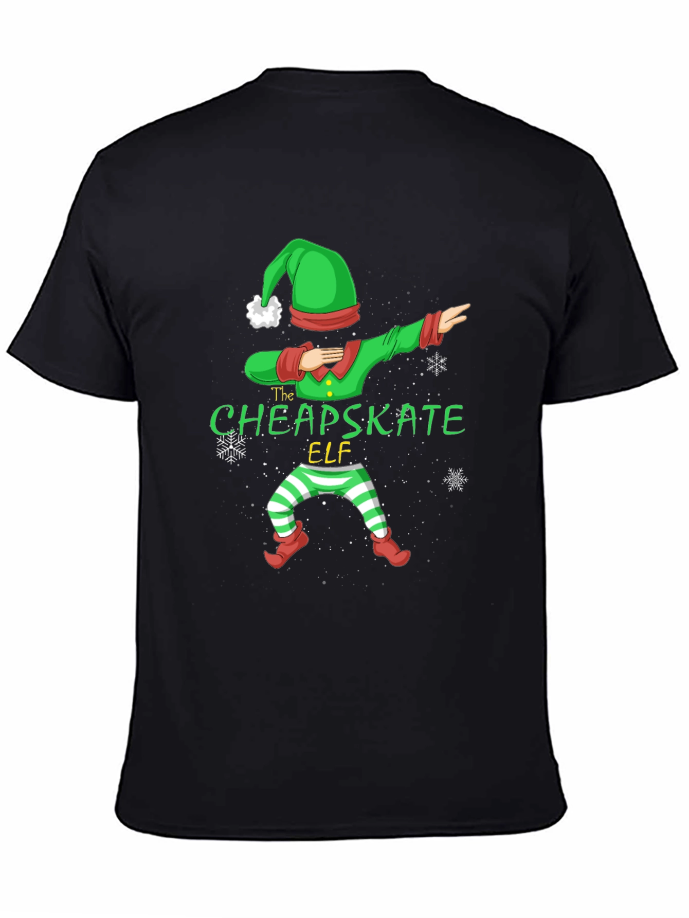 The Cheapskate Elf Dabbing Christmas Tee